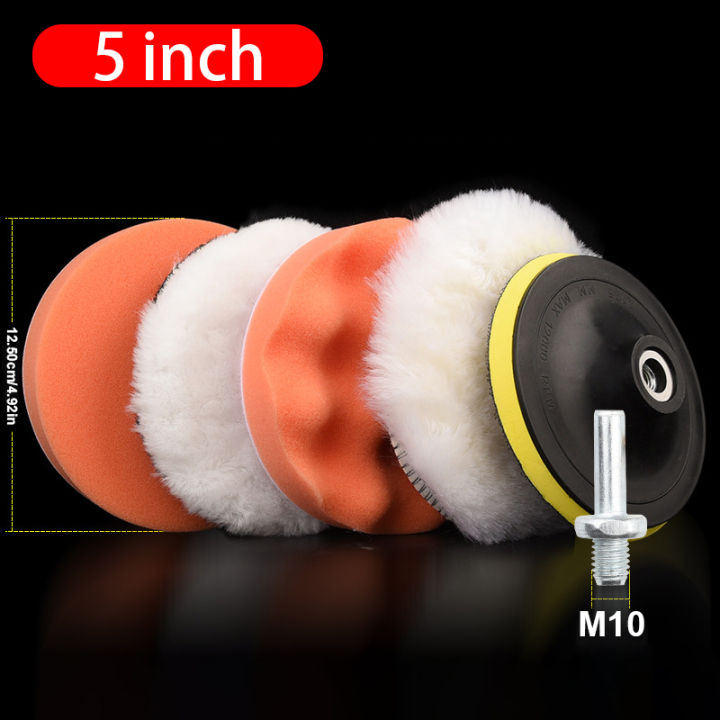 SEAMETAL%206pcs/set%20Car%20Polishing%20Sponge%20Pads%20Kit%20Foam%20Pad%20Buffer%20Kit%20Polishing%20Machine%20Wax%20Pads%203/4/5%20Inch%20for%20Removing%20Scratches%20-%20Image%208