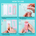 Plastic Clear Rectangle Domes Coordinating Cutting Dies Self-Adhesive Lip Balm Pouches Money Holder for DIY Craft Gift Cards. 