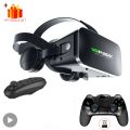 Virtual Reality VR Glasses 3D Headset Bluetooth Devices Smart Phone Helmet Goggles Lenses Smartphone Viar Headphones Cell Mobile.