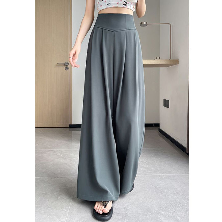 New%20Lady%20High%20Waist%20Pants%20Female%20Classic%20Suit%20Wide%20Leg%20Trousers%20Women%20Korean%20Fashion%20Comfortable%20Baggy%20Slacks%20-%20Image%203