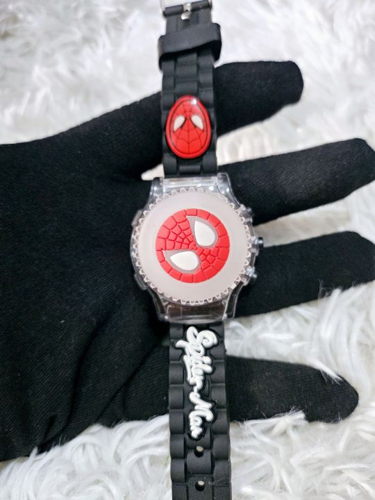 Kids%20Boys%20Spiderman%20Watch%20Spinner%20Lighting%20Musical%20Snow%20cool%20fun%20watch%20-%20Image%206