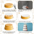Multi-layer Cake Stand Suspended Gasket Cake Tier Support Cake Dowel Rods Set Cake Stands Support Straw Frame DIY Cake Decor.