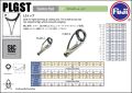 Fuji F-PLGST guide tip polished silver-white sic ring. 