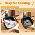 50/100Pcs Air Fryer Disposable Paper Non-Stick Airfryer Baking Papers Round Air-Fryer Paper Liners Paper Kitchen Accessories.