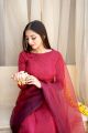Red Saree with blouse and Panticourt. 