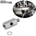 1/8'' BSPT & 1/8'' NPT & M10 Stainless Steel Oil Pressure Sensor Connector Joint to NPT Tee Adapter Turbo Accessories Adapter. 