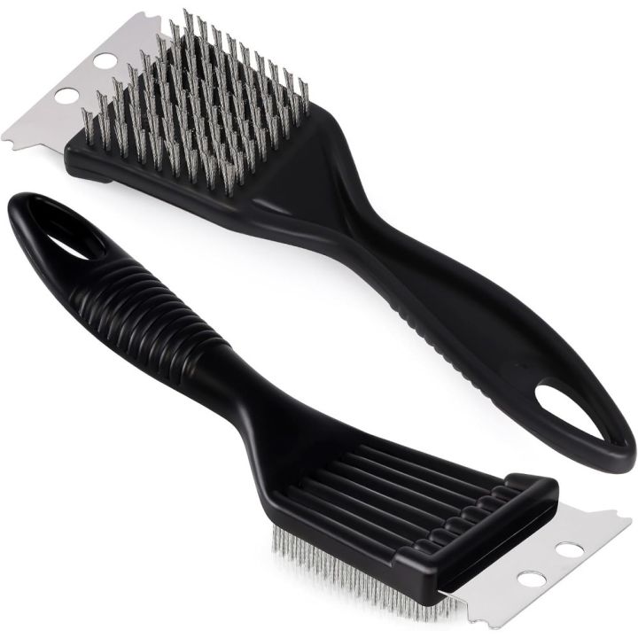 8Inch Grill Brush Stainless Steel Wire Extra Strong Cleaning Brush Heavy Duty Grill Brush Cleaner for Outdoor Home Cooking Tools