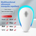 Smart Frequency Variable Ultrasonic Mosquito Repeller 360° Silent Rodent&Mosquito Control Home/Office Electronic Pest Repellent. 