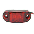 10PCS Warning Lights LEDs Diode Light Trailer Truck Yellow Orange White Red LED Side Marker Lamp 12V 24V.