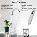 MINI Milk Frother USB Rechargeable 3 Speeds Foam Maker Coffee Whisk Mixer Electric Handle Blender Egg Beater.