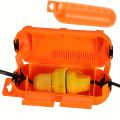 orange  Extension Cord Safety Cover with Waterproof Seal, Weatherproof Electrical Connection Box to Protect Outdoor Outlet, Plug. 