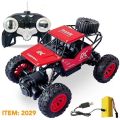 Remote control off road rock crawler car for kids joystick controller, rechargeable batteries,shocking car. 