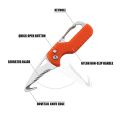 Portable Express Parcel Knife Stainless Fast Serrated Hook Knife For Outdoor Camping Carry-on Unpacking Keychain Mini Folding. 