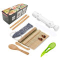 Sushi Maker Set Machine Sushi Mold Bazooka Roller Kit Vegetable Meat Rolling bamboo mat DIY Rice and Vegetable Roll Sushi Mold S. 