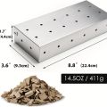 Stainless Steel Smoker Box for Gas BBQ, Wood Chip Smoker, Meat Smoker, Outdoor Cooking Tool, No Power Required bbq accessories.