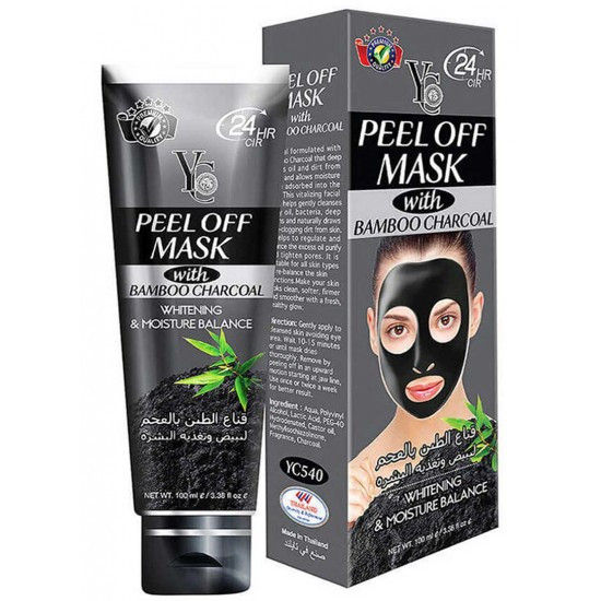 International Thailand Product YC Black Feel Off Mask With Bamboo Charcoal Used For male /Female-100 Ml