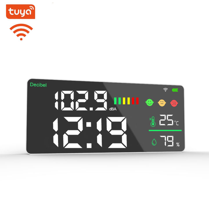 Dienmern%20DM165A%20WIFI%20LED%20Display%20Decibel%20Meter%20Wall-mounted%20Temperature/Humidity/Time%20Monitor%20Tuya%20WIFI%20Connection,Hot%20Selling%20-%20Image%202