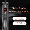 Quartz Glass Aquarium Submersible Heater Adjustable Temperature LCD Display Heating Rod Non- Glass 50w-500w Aquarium Thermostat. 