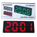 Gaosiio DS-3806M LED Digital Wall Clock with Large Display. 