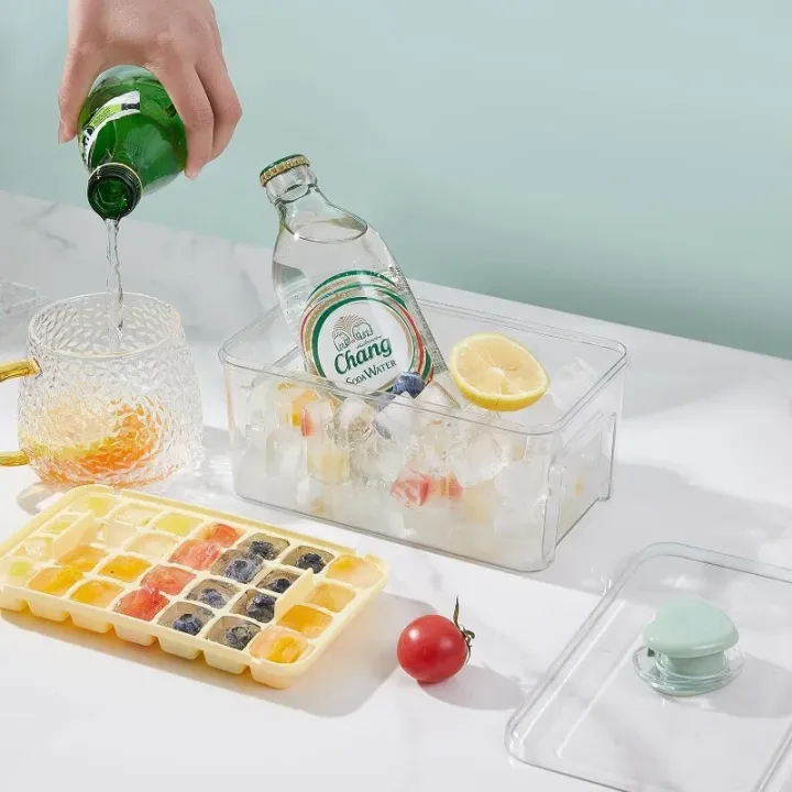 28/56%20Grid%20Ice%20Cube%20Mold%20Reusable%20Refrigerator%20Ice%20Maker%20One-touch%20Easy%20Release%20Homemade%20Ice%20Cube%20Tray%20Mold%20Home%20Ice%20Making%20Tool%20-%20Image%203