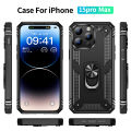 Metal Ring Kickstand Armor Shockproof Case For iPhone 15 14 12 11 13 X Xs Max Pro XR SE 7 8 6 Plus TPU Holder Cover Coque. 