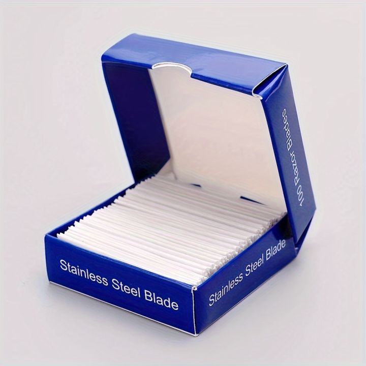 100PCS%20Single-Sided%20Razor%20Blades%20-%20Stainless%20Steel%20Safety%20Razors%20for%20Men,%20Barber-Grade%20Shaving%20Tools%20-%20Image%203