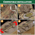 Tactical MOLLE Folding Navigation Board Airsoft Map Case Admin Panel Mobile Phone Holder for Screen Size 4.7-6.7in Top Quality. 