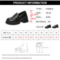 Lucyever Women's Loafers 2024 Spring British Style Slip On Platform Mary Jane Shoes Woman Japanese Jk Uniform Lolita Shoes Women.