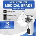 JUSTLANG Rechargeable Nebulizer Adjustable LED Display Medical Silent Ultrasonic Inhaler Mobile Steam Device Adult child Medical. 