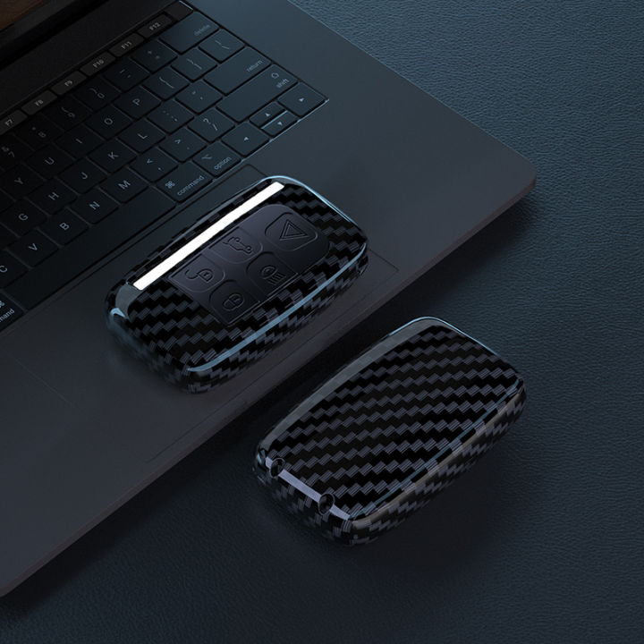 Carbon%20Style%20Car%20Key%20Case%20Shell%20Cover%20Fob%20For%20Land%20Rover%20Range%20Rover%20Evoque%20Sport%20Freelander%20Discovery%20Velar%20For%20Jaguar%20XE%20XF%20XJ%20-%20Image%204