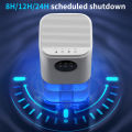Portable Dehumidifier With 35 Ounces Capacity, Silent Operation, With Romantic Colorful Lights, Timer Switch.