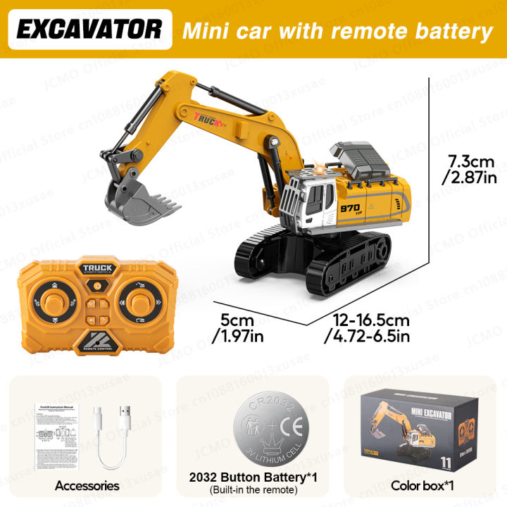 JCMO%201:64%20Scale%20Remote%20Control%20Mini%20Excavator%20Dump%20Truck%20%20Full-Scale%20Model%20Engineering%20Vehicle%20Toy%20For%20Kids%20And%20Collectors%20New%20-%20Image%207