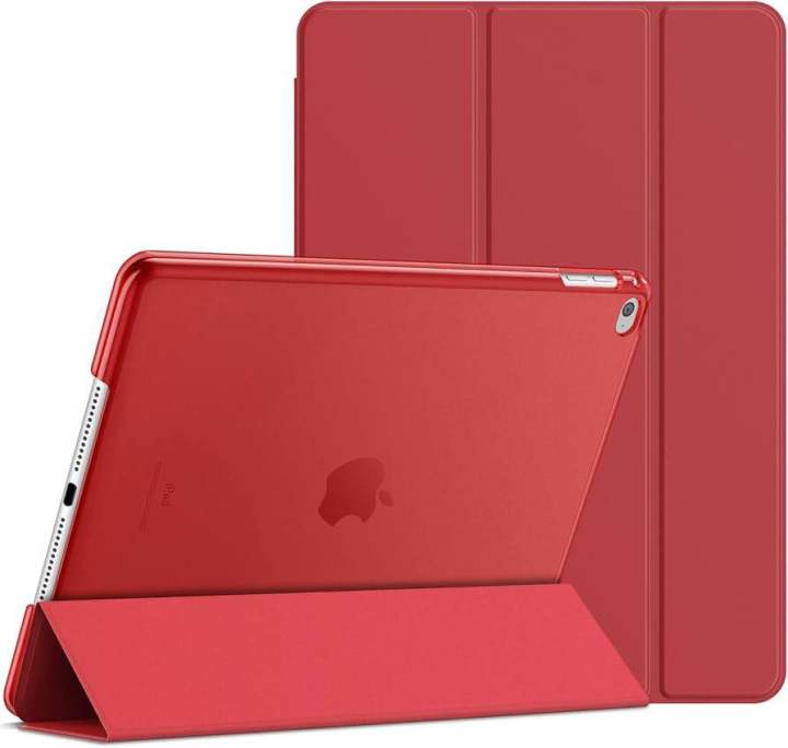 JETech Case for iPad Air 2 (2nd Generation), Smart Cover Auto Wake/Sleep (Red