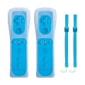 Pack of 2 – Wii Controller Remote for Gaming – Left Controller with Silicone Case & Armband – Comfortable Grip – Compatible with Wii & Wii U – Without Motion Plus. 