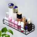 Wall-Mounted Bathroom Storage Shelf without Hooks And Screw Space-Saving Hanging Organizer Rack for Toiletries Multipurpose Shower Accessories Holder Durable and Easy-to-Install Shelf for Home and Office Use. 