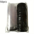 50Pcs Cupcake Carriers with Clear Lid - Disposable Mid-Autumn Festival Mooncake Mold Boxes for Christmas, Halloween, Wedding. 