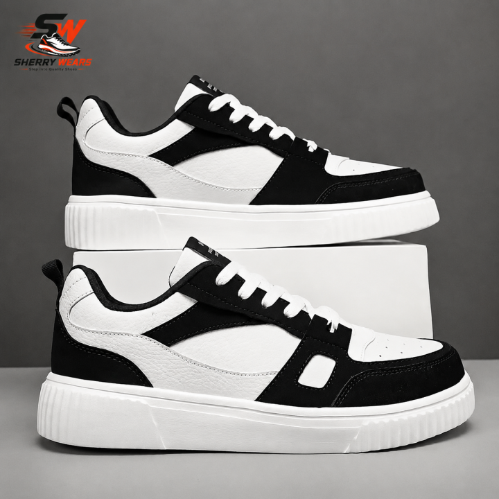 Sherry%20Wear%20Stylish%20Sneakers%20Shoes%20for%20Men%20Women%20Boys%20Girls%20%20Casual%20Fashion%20Joggers%20%20Trendy%20Lace-Up%20Sneakers%20%20Comfortable%20Walking%20Shoes%20%20Black%20&%20White%20%20EU%20Size%206-11%20-%20Image%206