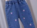 Girls jeans straight pants nz69. 