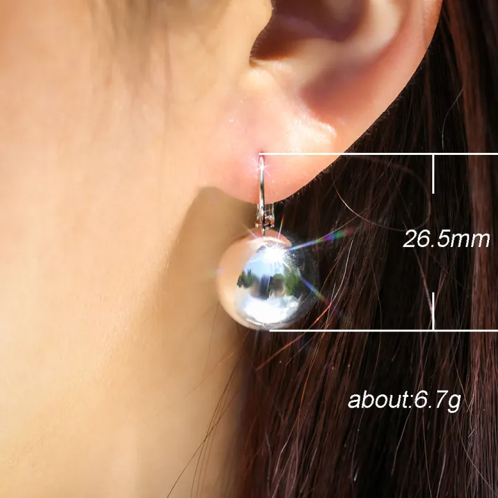 Huitan%20Simple%20Metallic%20Style%20Drop%20Earrings%20for%20Women%20Versatile%20Fashion%20Smooth%20Ball-Shape%20Pendant%20Jewelry%20Accessories%20for%20Female%20-%20Image%203