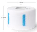 Neck Strips 1 Rolls Disposable Neck Paper Hair Cut Collar 100knots/roll White Sticky Haircut Neck Tissue paper Waterproof.