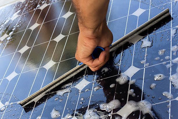 Solar panel Cleaning Squeegee(Imported)/ Glass Cleaner (14ich)