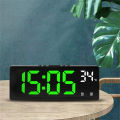 Voice Control Digital Alarm Clock Temperature Dual Alarm Snooze Desktop Table Clock Night Mode 12/24H LED Clock Watch Desk Clock. 