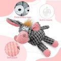 Kenjac - Stuffed Animal Plush Dog Toy with Squeakers, Aggressive Chew Toys for Small Medium Large Dogs Pet Products. 