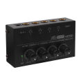 Top Deals 4 Channels Mini O Stereo Headphone Amplifier HA400 Ultra-Compact Audio Amplifier With Power Adapter EU US Plug Adapter.