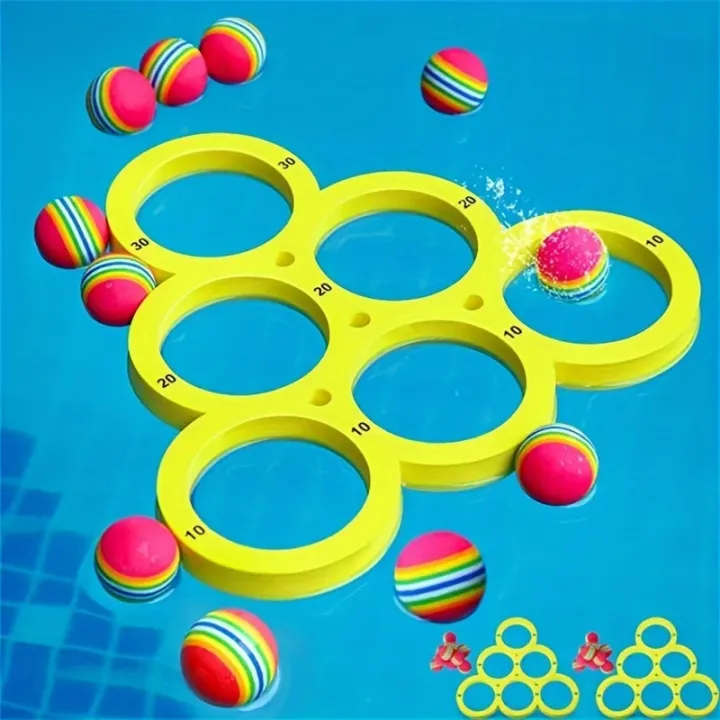 Fun Splash Water Sports Floating Pool Game Toy - Durable EVA Material, Random Color Ball, Perfect for Summer Fun