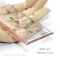 Multi-scale scale acrylic ruler engineer architect technical architecture drawing tool drawing ruler. 
