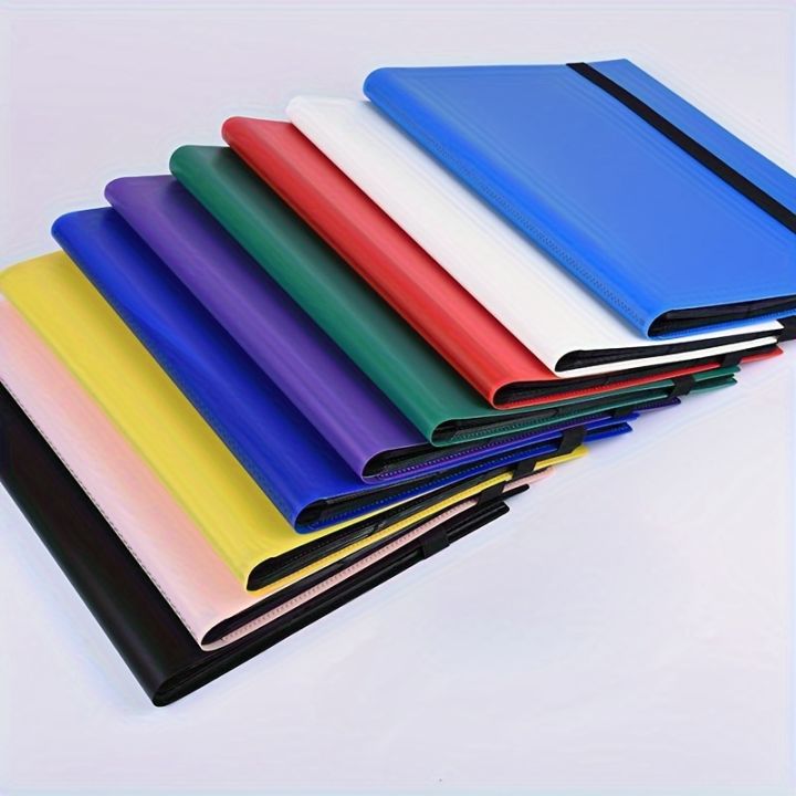 Trading card binder 4 pockets, 20 pages of 160 cards, side loading card ...