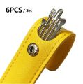 Ear Pick Set Portable Ear Cleaner Set Stainless Steel with Leather Case - 6 Pcs. 