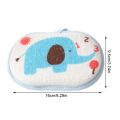Baby Bath Sponge Kids Shower Rub Strong Water Absorption Soft Cleaning Brush Cute Cartoon Elephant Towel Material Cotton. 