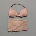 HISTELLO Gym Set 2 Piece Women Strappy Yoga Bra Top Workout Scrunch Shorts Sports Suit Fitness Clothes Seamless Yoga Set.
